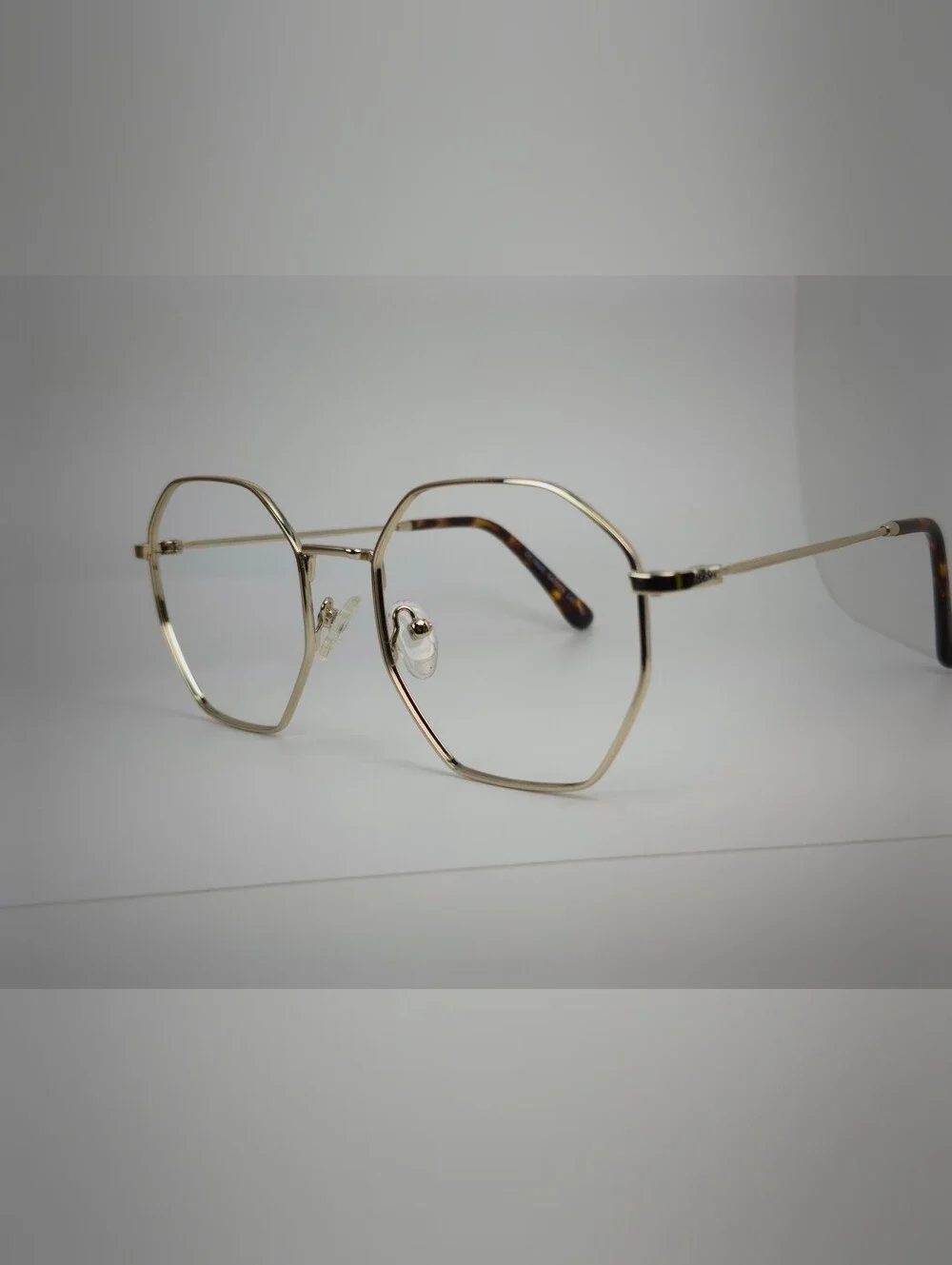 Octave. Gold Geometric Frame Women's Eyewear.